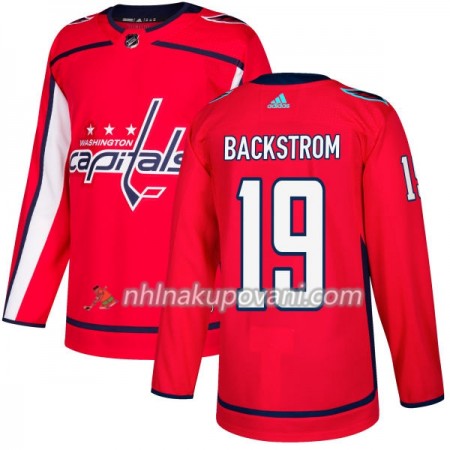Washington Capitals Dresy Nicklas Backstrom 19 Červená 2017-2018 Adidas Authentic - Pánské